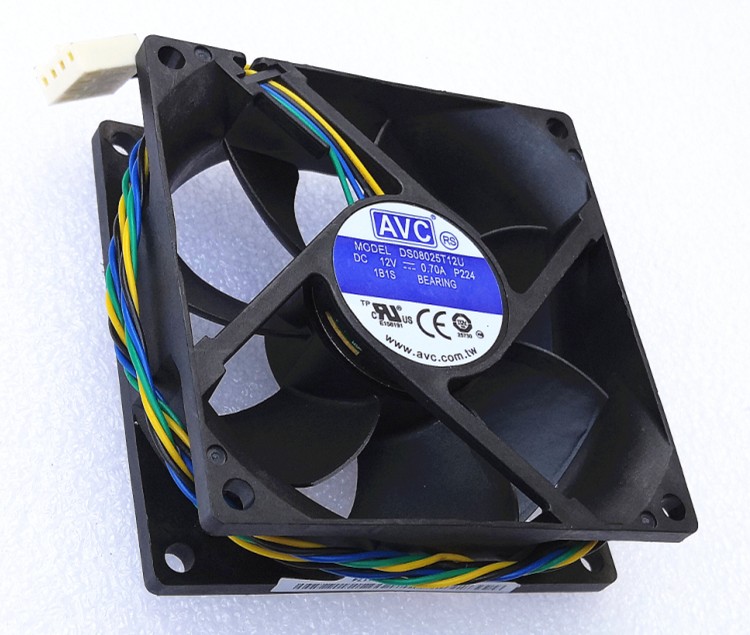 Original AVC DS08025T12U Cooling Fan 12V 0.7A 8.4W 4wires DS08025T12U Fans